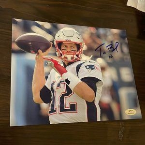 Tom brady autographed patriots signed 8x10 photo Tampa bay buccaneers